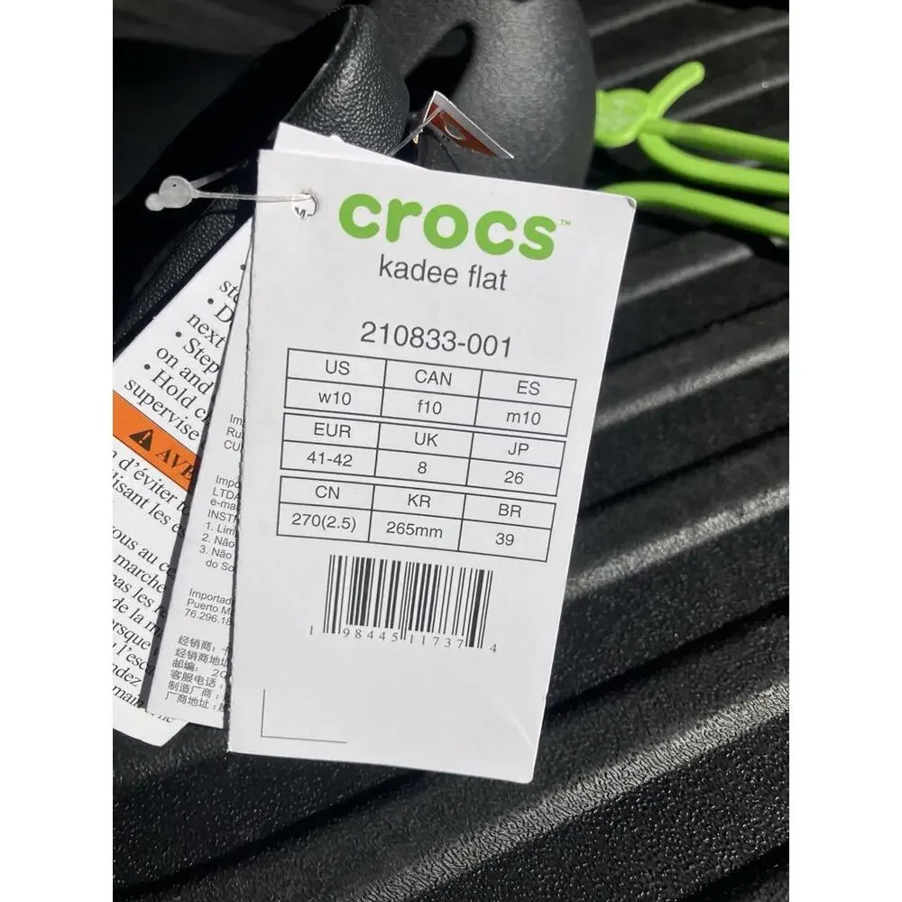 Crocs Flat Women 10 Slip On Ballet Kadee Casual Lightweight Breath Party Core Ex - Picture 5 of 8